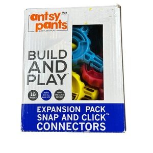 Antsy Pants Build and Play Expansion Pack Snap & Click Connectors 16 Pieces NEW